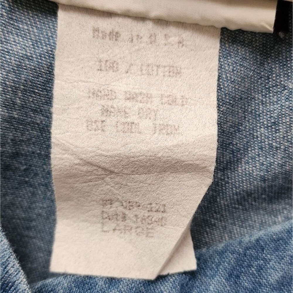 "Vintage 1992 Warner Bros Looney Tunes Rare Tweety Bird Denim Shirt  Made in USA - Picture 5 of 7